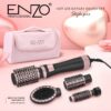 ENZO EN-756 OEM ODM Styler capillaire professionnel 4 en 1, lisseur, peigne, ions négatifs, brosse sèche-cheveux à air chaud rotative automatique