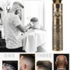ENZO Tondeuses à cheveux professionnelles pour hommes Tondeuse à cheveux à lame en acier inoxydable pour coupe de cheveux précise et enlèvement à usage domestique