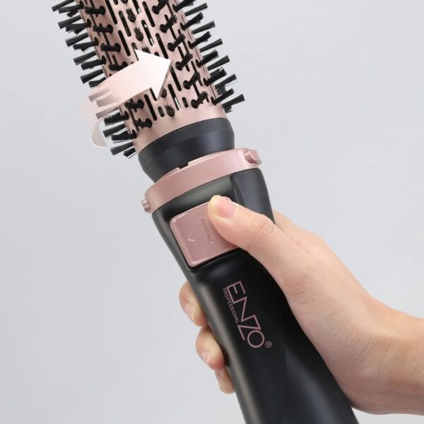 ENZO EN-756 OEM ODM Styler capillaire professionnel 4 en 1, lisseur, peigne, ions négatifs, brosse sèche-cheveux à air chaud rotative automatique