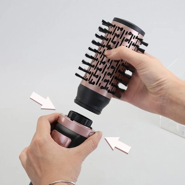 ENZO EN-756 OEM ODM Styler capillaire professionnel 4 en 1, lisseur, peigne, ions négatifs, brosse sèche-cheveux à air chaud rotative automatique