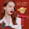 Sèche-cheveux ENZO EN-1801 Salon 130000 tr/min Moteur AC Diffuseur à vide Buse Sèche-cheveux SILENCIEUX à ions négatifs Revair Séchage rapide Haute vitesse