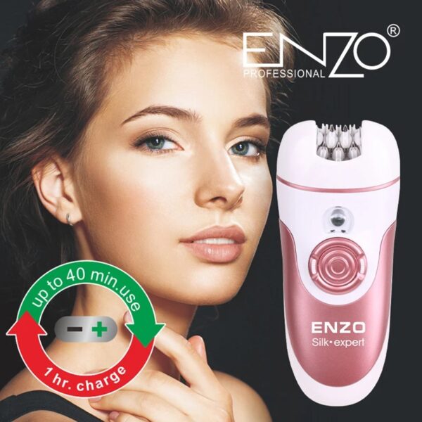 Épilateur 4En1 Sec Et Humide Aavec Brosse Nettoyante Et Stylo Facial Enzo EN-9561
