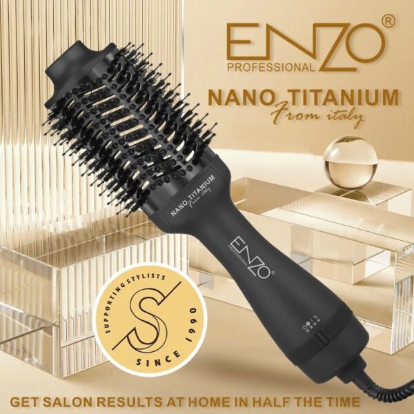 ENZO ProfessionnelleBrosse Volumisante 1500Wat Noir