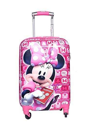 Sac à roulettes miniature de 50 cm (20 pouces) en polycarbonate avec imprimé dessin animé pour enfants (garçons et filles).