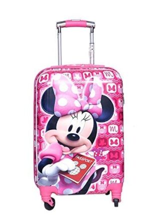 Sac à roulettes miniature de 50 cm (20 pouces) en polycarbonate avec imprimé dessin animé pour enfants (garçons et filles).