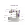 5 Mini Machine À Coudre Portable Double Vitesse SM-201