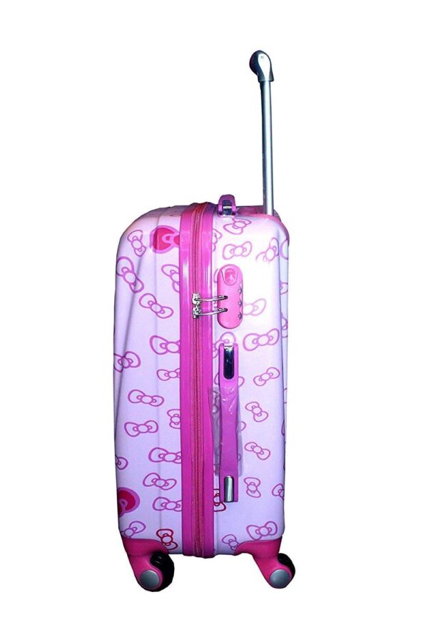 Valise trolley 4 roues 1378 cm en polycarbonate, polyester et ABS pour enfants - 18 pouces