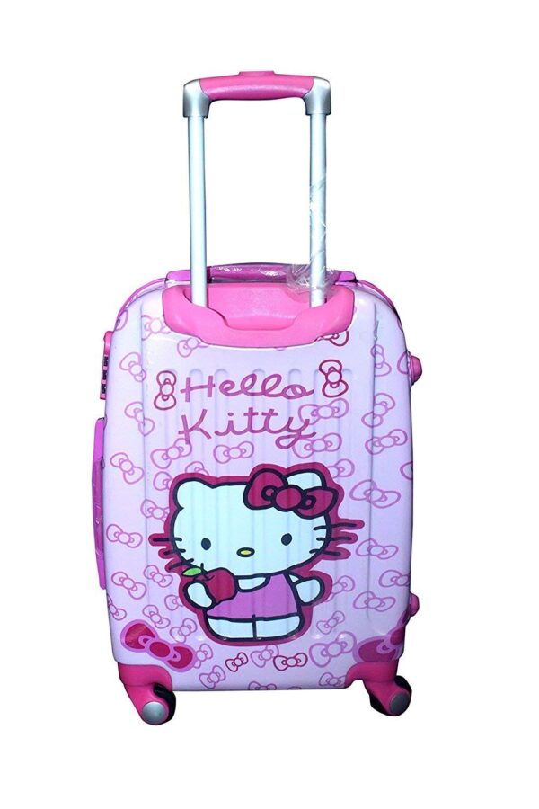 Valise trolley 4 roues 1378 cm en polycarbonate, polyester et ABS pour enfants - 18 pouces