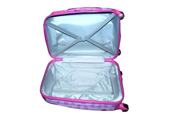 Valise trolley 4 roues 1378 cm en polycarbonate, polyester et ABS pour enfants - 18 pouces