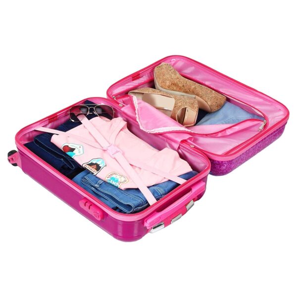 Sac à roulettes miniature de 50 cm (20 pouces) en polycarbonate avec imprimé dessin animé pour enfants (garçons et filles).