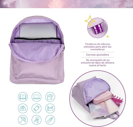 Sac a dos enfant violet
